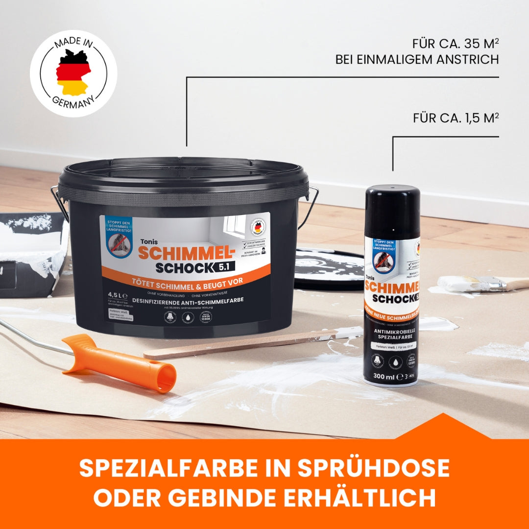 Schimmelfarbe 5.1 - Gebinde 4,5L für 18 m2